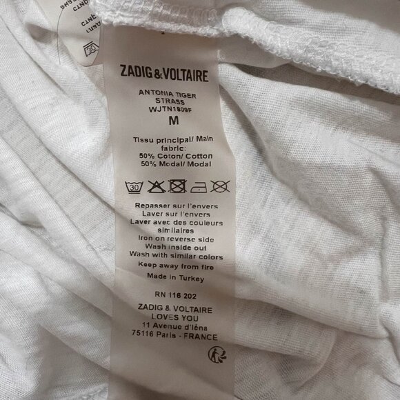 Zadig & Voltaire Antonia Tiger Tee Worn once M - Picture 7 of 9